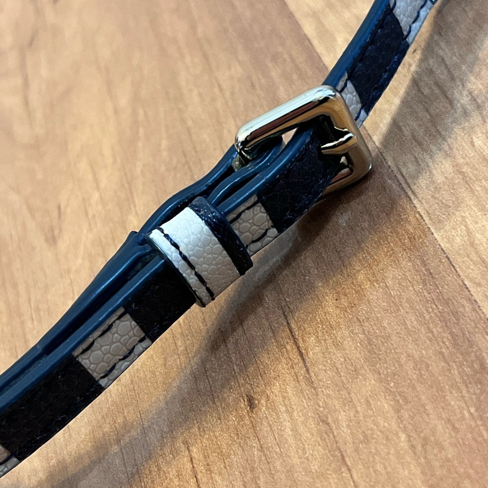 Kate Spade Navy and White Striped Crossbody Bag - Picture 8 of 13